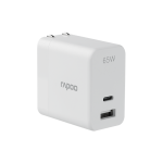 Rapoo Pa65 GaN 65 Watts USB Type-C +USB Wall Charger Rapoo Pa65 GaN 65 Watts USB Type-C +USB Wall Charger