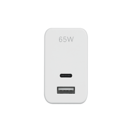 Rapoo Pa65 GaN 65 Watts USB Type-C +USB Wall Charger Rapoo Pa65 GaN 65 Watts USB Type-C +USB Wall Charger