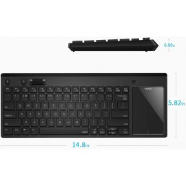 RAPOO K2800 KEYBOARD WITH TOUCHPAD WIRELESS BLACK RAPOO K2800 KEYBOARD WITH TOUCHPAD WIRELESS BLACK