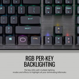 Cooler Master CK550 Gaming Mechanical Keyboard with RGB Backlighting, On-the-Fly Controls, and Hybrid Key Rollover Cooler Master CK550 Gaming Mechanical Keyboard with RGB Backlighting, On-the-Fly Controls, and Hybrid Key Rollover