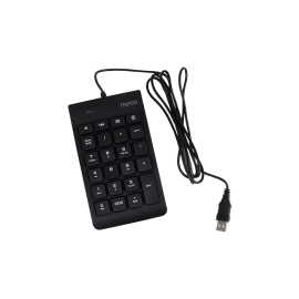 RAPOO K10 23-Keys Compact Wired Numeric Keypad USB Number Pad for PC Laptop – BLACK RAPOO K10 23-Keys Compact Wired Numeric Keypad USB Number Pad for PC Laptop – BLACK