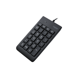 RAPOO K10 23-Keys Compact Wired Numeric Keypad USB Number Pad for PC Laptop – BLACK