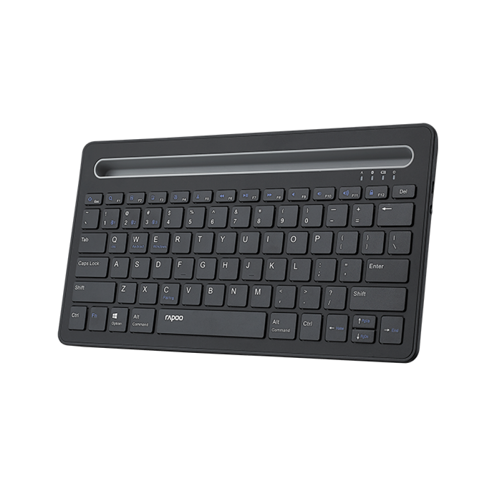 RAPOO XK100 US-Black Bluetooth Keyboard with Tablet Stand RAPOO XK100 US-Black Bluetooth Keyboard with Tablet Stand