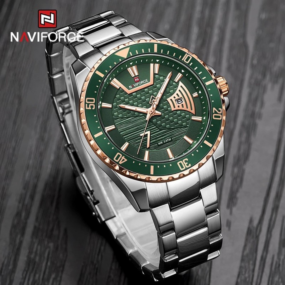 Naviforce NF9191 Classic Stainless Steel Luminous Analog Casual Watch for Men Naviforce NF9191 Classic Stainless Steel Luminous Analog Casual Watch for Men