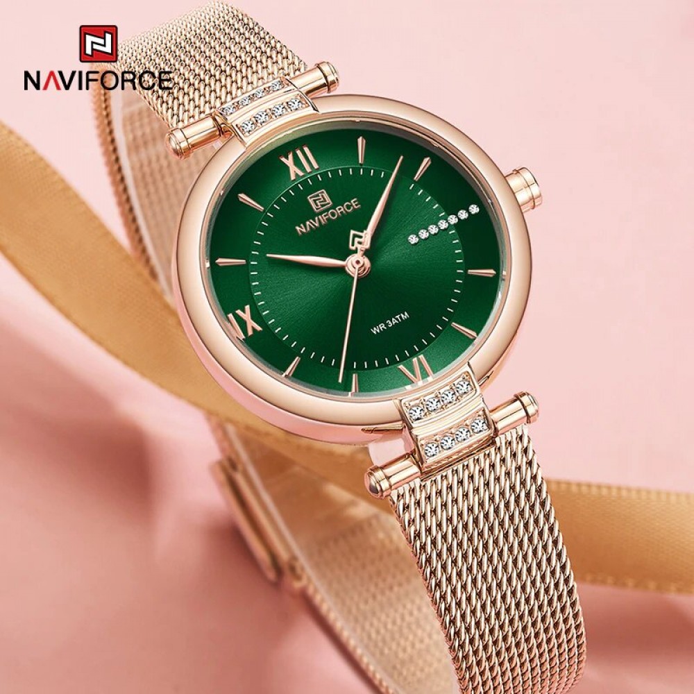 Naviforce NF5019 Metal Finish Quartz Watch Naviforce NF5019 Metal Finish Quartz Watch