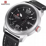 NaviForce NF9063 Day Date Function Analog Watch - Black/Silver NaviForce NF9063 Day Date Function Analog Watch - Black/Silver