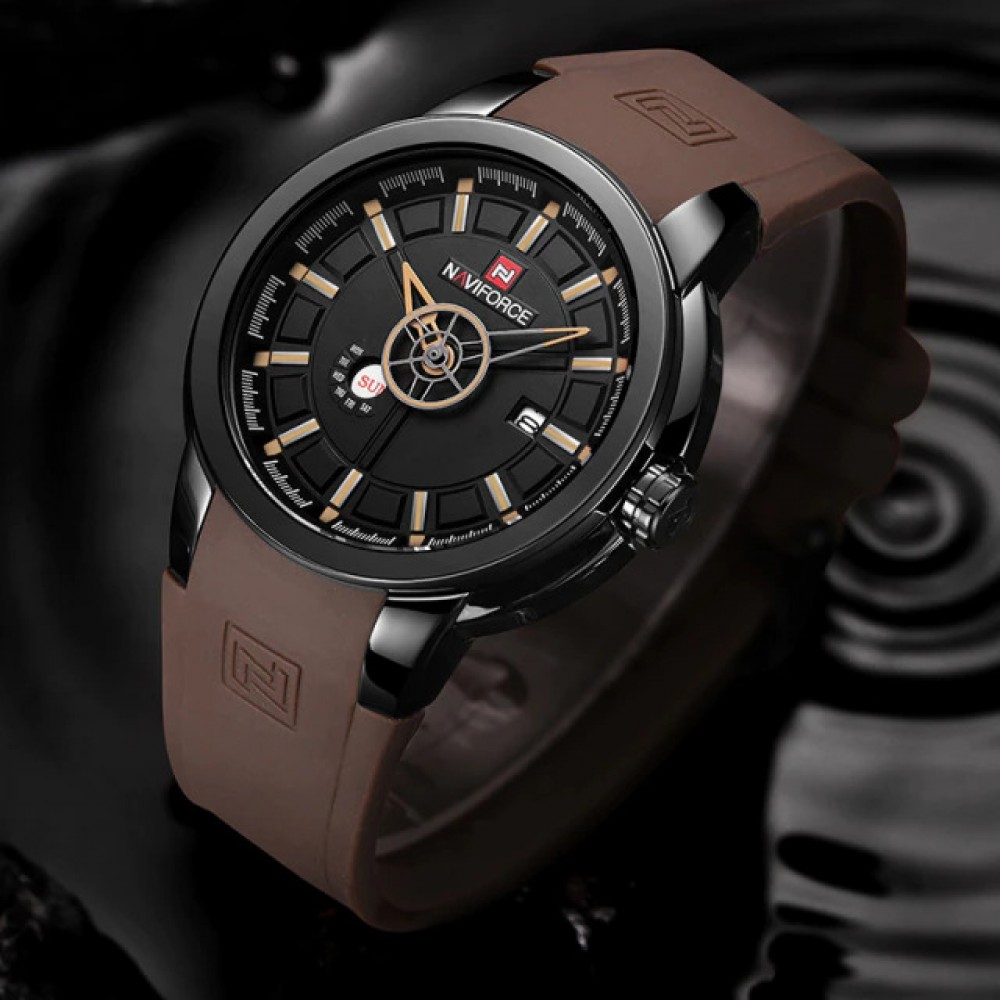 NAVIFORCE NF9107 Rubber Band Casual Quartz Watch NAVIFORCE NF9107 Rubber Band Casual Quartz Watch