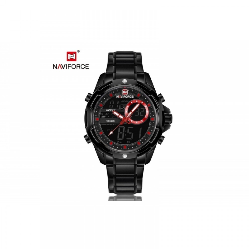 NAVIFORCE NF9120 Luxury Men's Stainless Steel Quartz Wrist Watch Analog Date Clock Watch NAVIFORCE NF9120 Luxury Men's Stainless Steel Quartz Wrist Watch Analog Date Clock Watch