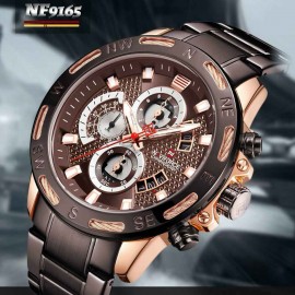 NaviForce NF9165 Luxury Stainless Steel Chronograph Watch 