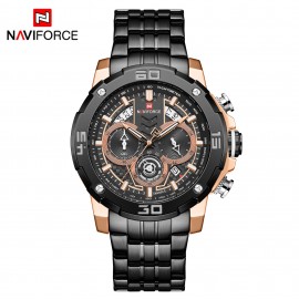 Naviforce NF9175 Stainless Steel Chronograph Watch For Men - Silver Naviforce NF9175 Stainless Steel Chronograph Watch For Men - Silver