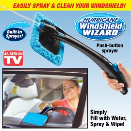 Hurricane Windshield Wizard | Wonder Glass Window Cleaner with Spray Bottle
