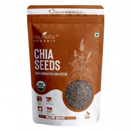 Neuherbs Raw Unroasted Chia Seeds with Omega 3 - 200 Gram