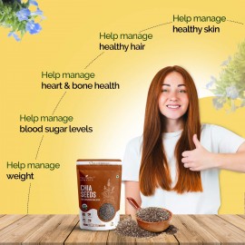 Neuherbs Raw Unroasted Chia Seeds with Omega 3 - 200 Gram Neuherbs Raw Unroasted Chia Seeds with Omega 3 - 200 Gram