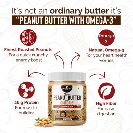 Neuherbs Classic Peanut Butter Crunchy with the Power of Omega-3 - 400G Neuherbs Classic Peanut Butter Crunchy with the Power of Omega-3 - 400G