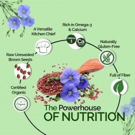 Neuherbs Raw Unroasted Flax Seeds for Eating Rich with Fiber - 400 G Neuherbs Raw Unroasted Flax Seeds for Eating Rich with Fiber - 400 G