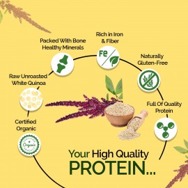 Neuherbs Raw Unroasted White Quinoa Seeds - 400 G Neuherbs Raw Unroasted White Quinoa Seeds - 400 G