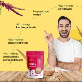 Neuherbs Raw Unroasted White Quinoa Seeds - 400 G Neuherbs Raw Unroasted White Quinoa Seeds - 400 G