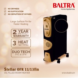 Baltra Oil filled Radiator Heater 11 Fin