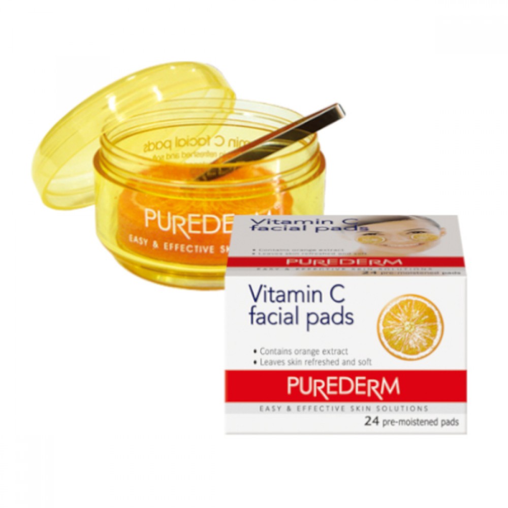 Purederm Vitamin C Facial Pads | 24 Pads