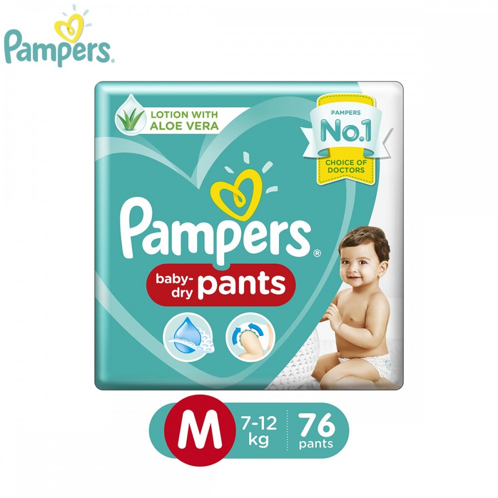 Pampers Pant 76pcs MD (7 -12 kg) | 0 - 3 Months Pampers Pant 76pcs MD (7 -12 kg) | 0 - 3 Months