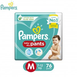 Pampers Pant 76pcs MD (7 -12 kg) | 0 - 3 Months