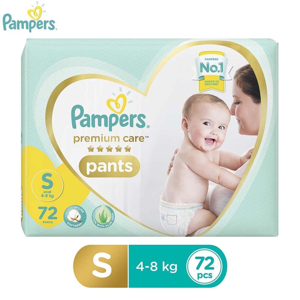 Buy Pampers Premium Care Pant Style Diapers Small 21's Online | Check Price  & Substitutes