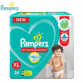 Pampers Baby Diapers Pant 34pcs XL (12 - 17 kg)