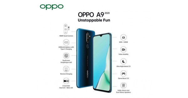 Oppo A9 2020 Price In Pakistan 128 Oppo A9 2020 8GB Ram Quad Camera 5000 Mah