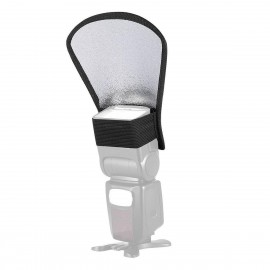 Two Sides Silver/White Flash Diffuser Softbox | Reflector for Speedlite