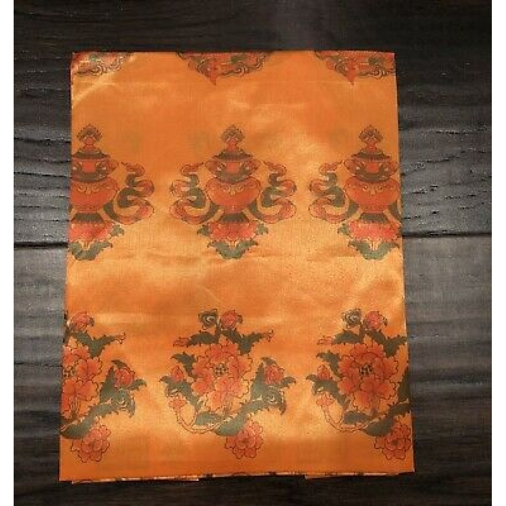 Orange  Khata | Ceremonial Scarf | Material - Silk Orange  Khata | Ceremonial Scarf | Material - Silk
