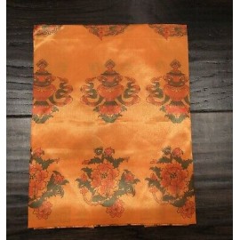 Orange  Khata | Ceremonial Scarf | Material - Silk