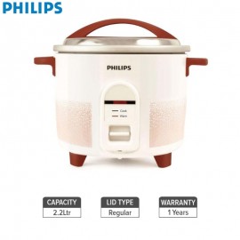 Philips Hl1664 /00  Electric Rice Cooker (White/Red) -2.2-Litre 