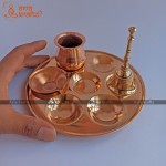 Small Brass Copper Puja Set|Puja Thali Set