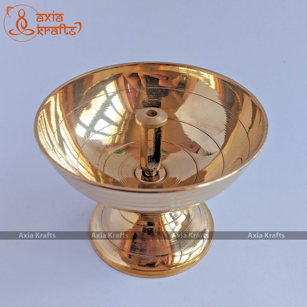 Brass Akhanda Batti | Diyo 5.5cms | Oil Lamp | Diyo Brass Akhanda Batti | Diyo 5.5cms | Oil Lamp | Diyo