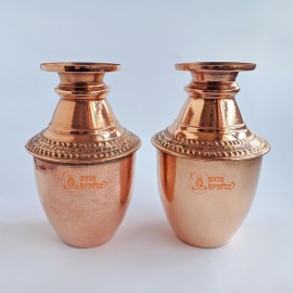 Butte Ghalcha 6.3 inches Set | Tama Ghalcha | Copper kalash |Puja Set