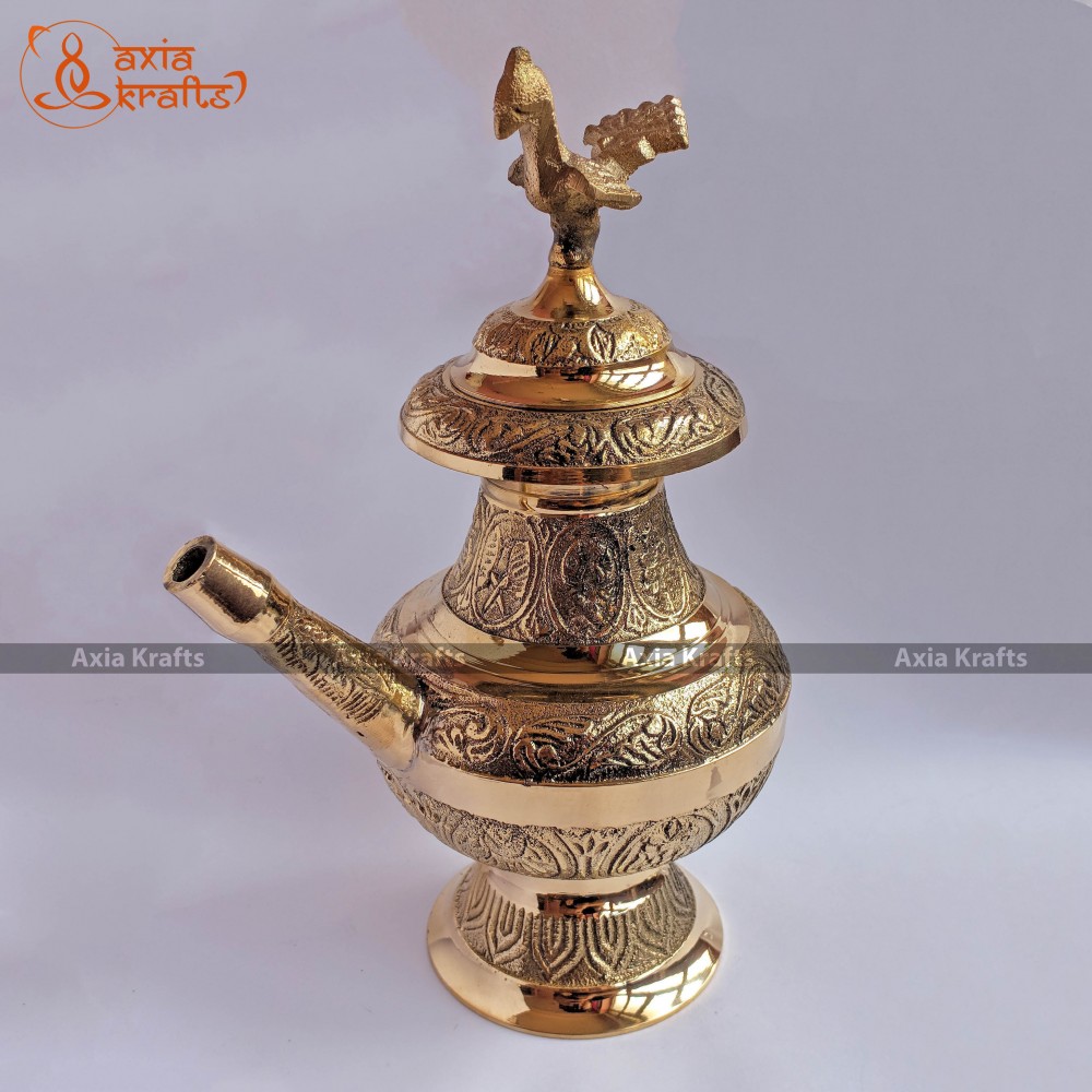 Brass Typical Designed Karuwa 7.5 inches Dhalod Karuwa |Puja Set Brass Typical Designed Karuwa 7.5 inches Dhalod Karuwa |Puja Set