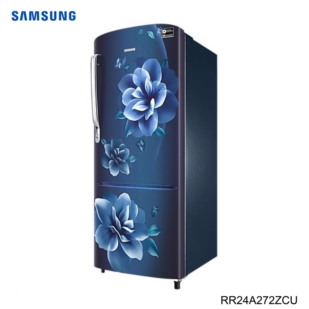 Samsung Refrigerator- RR24A272ZCU- 230 Litres -Direct Cooling Digital Inverter Single Door Refrigerator -Camellia Blue Samsung Refrigerator- RR24A272ZCU- 230 Litres -Direct Cooling Digital Inverter Single Door Refrigerator -Camellia Blue