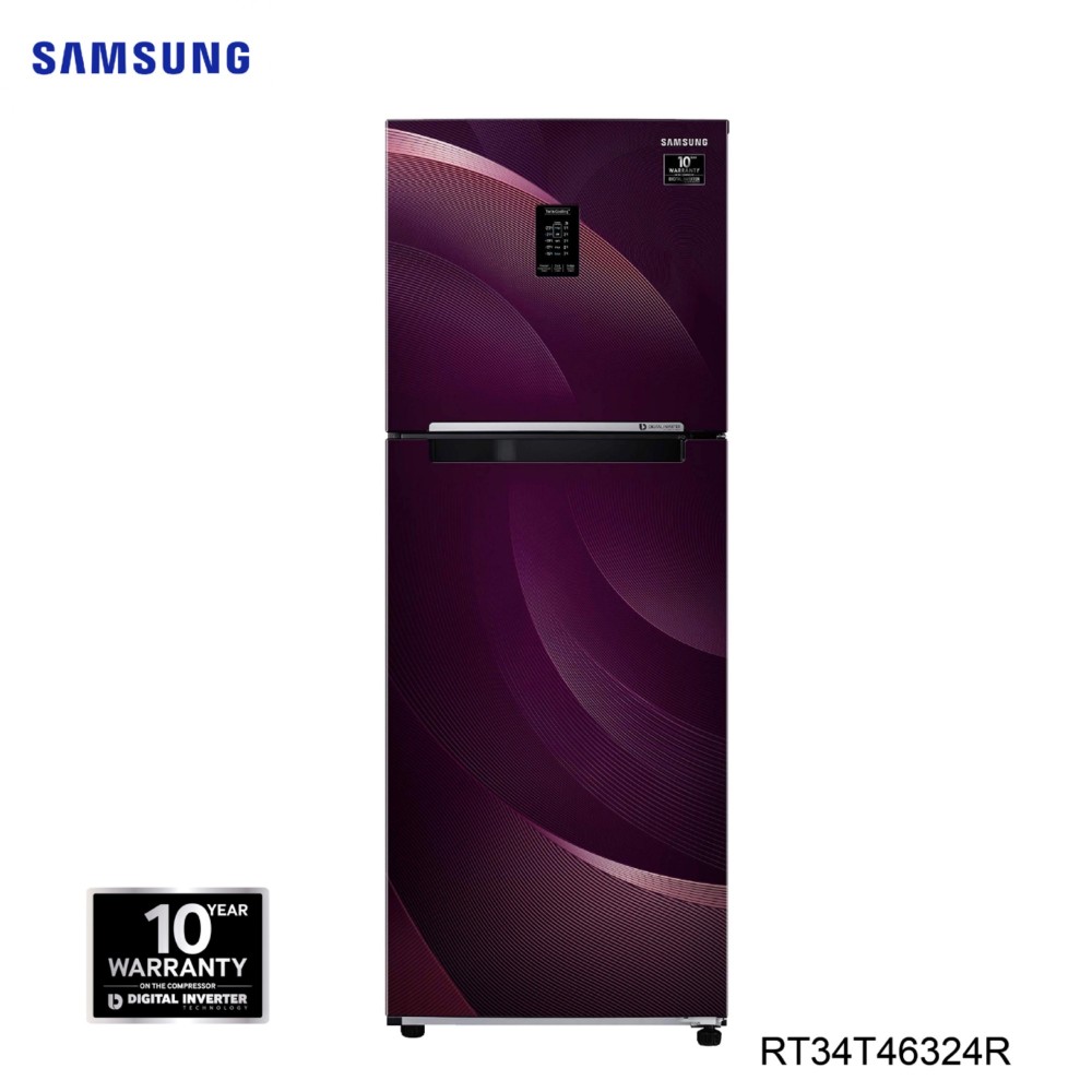 Samsung RT34T46324R - 314 Litres Digital Inverter 5.1 Convertible Double Door Refrigerator with Curd Maestro Samsung RT34T46324R - 314 Litres Digital Inverter 5.1 Convertible Double Door Refrigerator with Curd Maestro