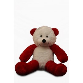 Panda Teddy Bear (Red & White) - 2.5 feet Soft Teddy Bear