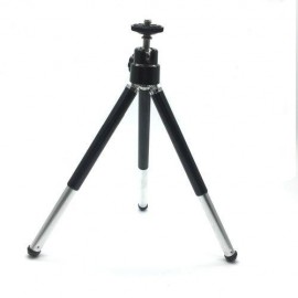 Two Sections Metal Tripod Stand - Black
