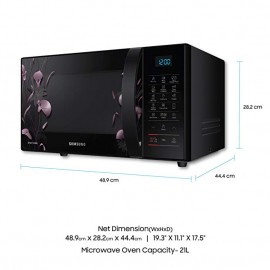 Samsung 21L Convection Microwave Oven | CE77JD-LB | Black Samsung 21L Convection Microwave Oven | CE77JD-LB | Black