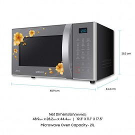 Samsung 21L Convection Microwave Oven  | CE77JD-QH |  Black | Tandoor Technology Samsung 21L Convection Microwave Oven  | CE77JD-QH |  Black | Tandoor Technology