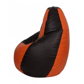 Nudge 3XL Black/Orange Classic Bean Bag | A must have for your living / bed room Nudge 3XL Black/Orange Classic Bean Bag | A must have for your living / bed room