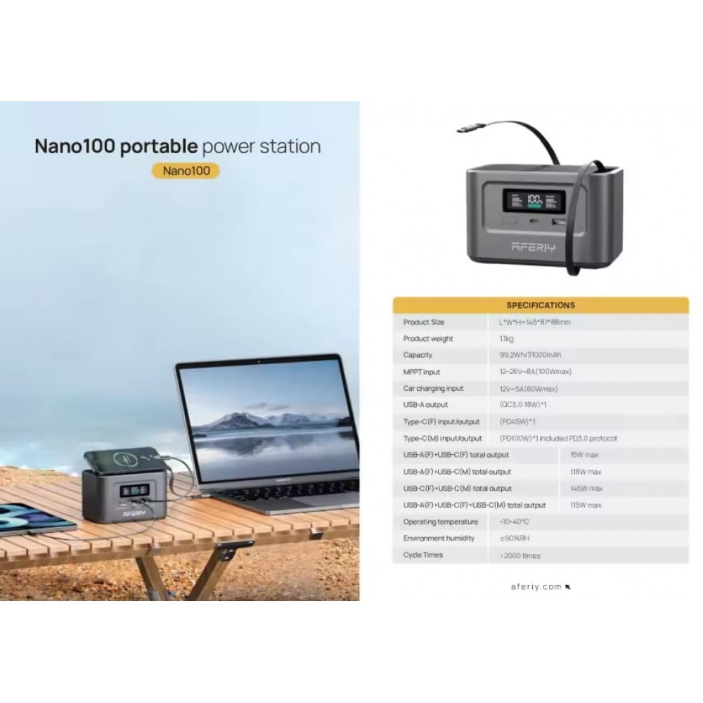 Nano100 Portable Power Station