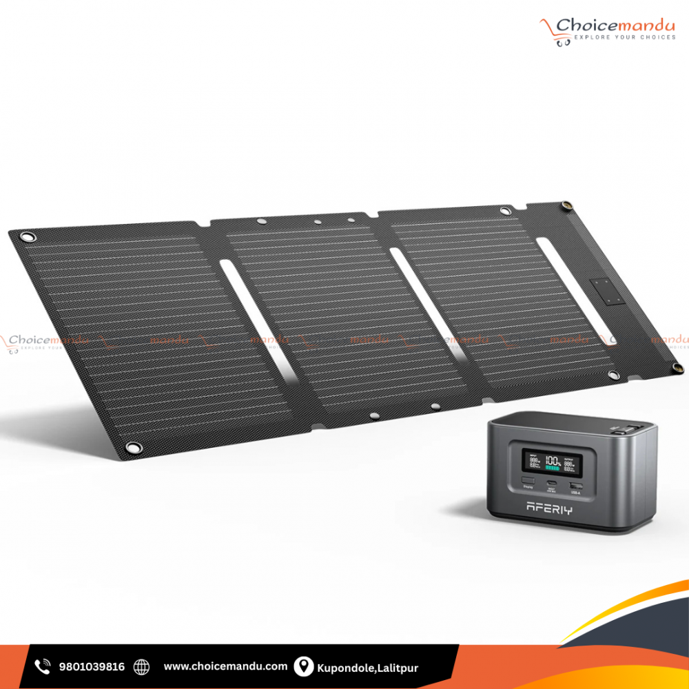 30W Foldable Solar Panel (AF-SL030) +  Nano100 Power Station Set