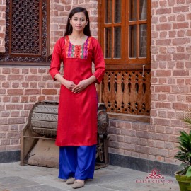 Ethnic Patchworked Kurti for Women| Women Wear| Made in Nepal 