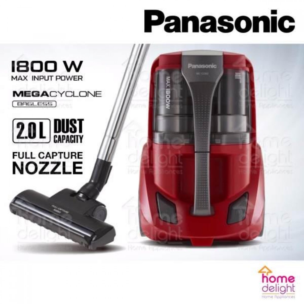 Panasonic 1800W Bagless Vacuum Cleaner ( MC-CL563R1) | 2.0L Dust Capacity Panasonic 1800W Bagless Vacuum Cleaner ( MC-CL563R1) | 2.0L Dust Capacity