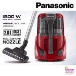 Panasonic 1800W Bagless Vacuum Cleaner ( MC-CL563R1) | 2.0L Dust Capacity Panasonic 1800W Bagless Vacuum Cleaner ( MC-CL563R1) | 2.0L Dust Capacity