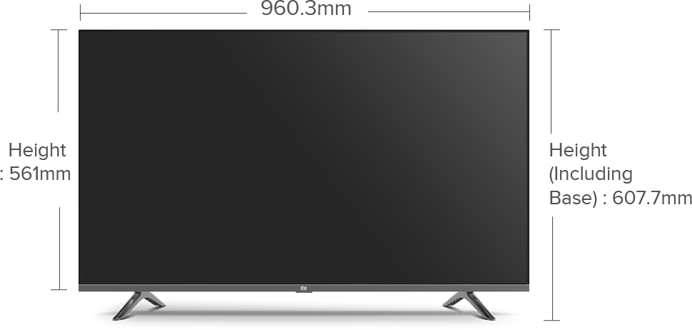 Размеры телевизоров xiaomi. Расстояние между ножками телевизора 55 дюймов ксяоми. Размер телевизора 55 ксяоми.